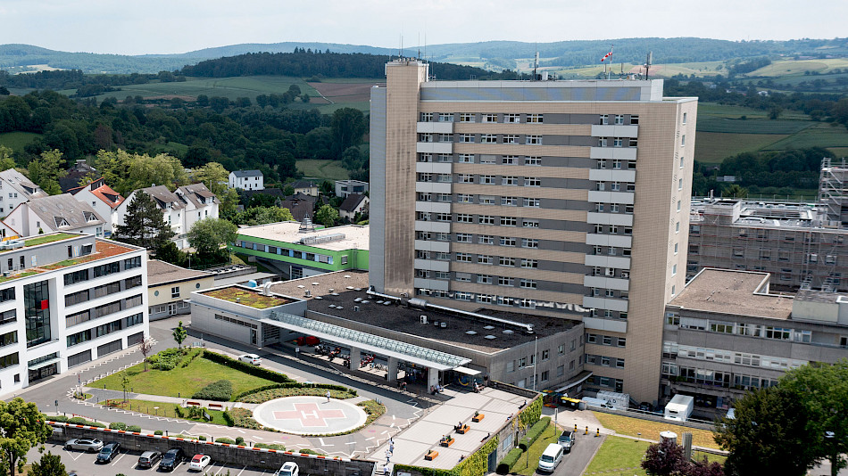 Außenansicht der Kreisklinik Groß-Umstadt